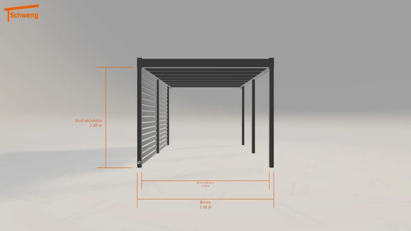 #DE Schweng Flachdachcarport C600+ (ID zbk2d7) #MTG