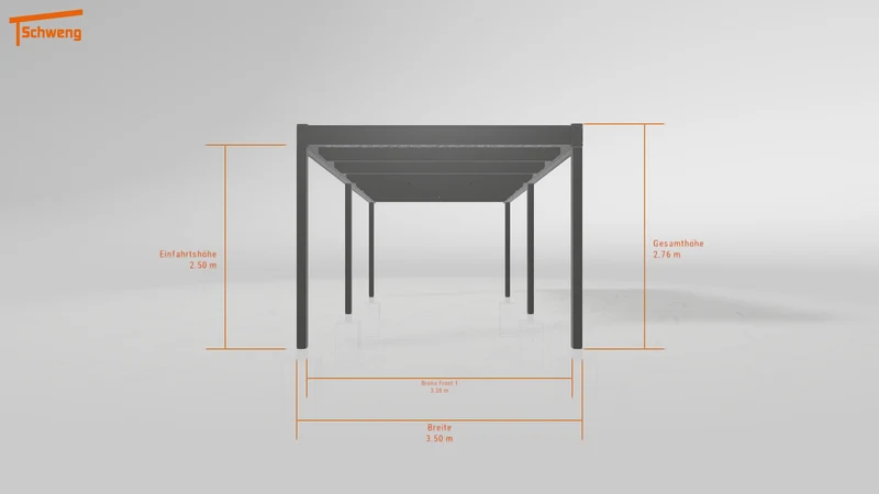 #DE Schweng Flachdachcarport C600 (ID dv3jpy)