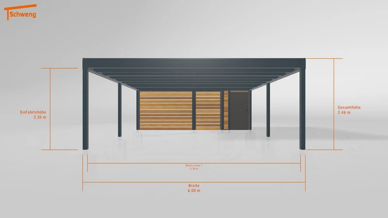 #DE Schweng Flachdachcarport C600+ (ID jj9v5m) #MTG
