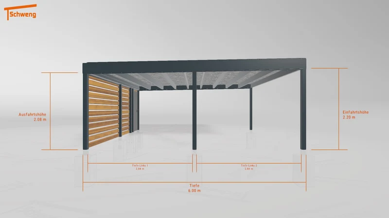 #DE Schweng Flachdachcarport C600+ (ID jj9v5m) #MTG