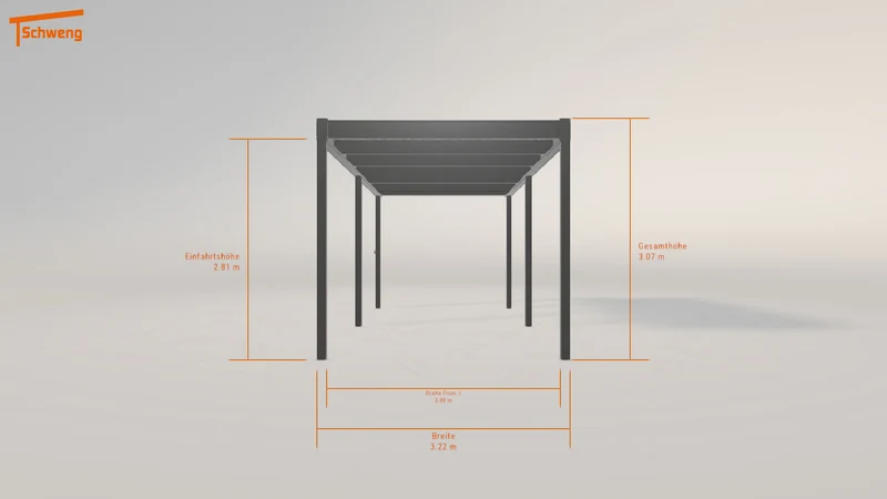 #DE Schweng Flachdachcarport C600 (ID yg2p23) #MTG