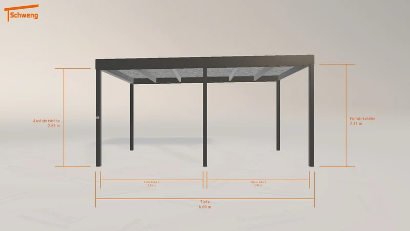 #DE Schweng Flachdachcarport C600 (ID yg2p23) #MTG