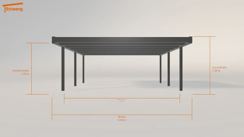 #DE Schweng Flachdachcarport C600+ (ID 33kqwq) #MTG
