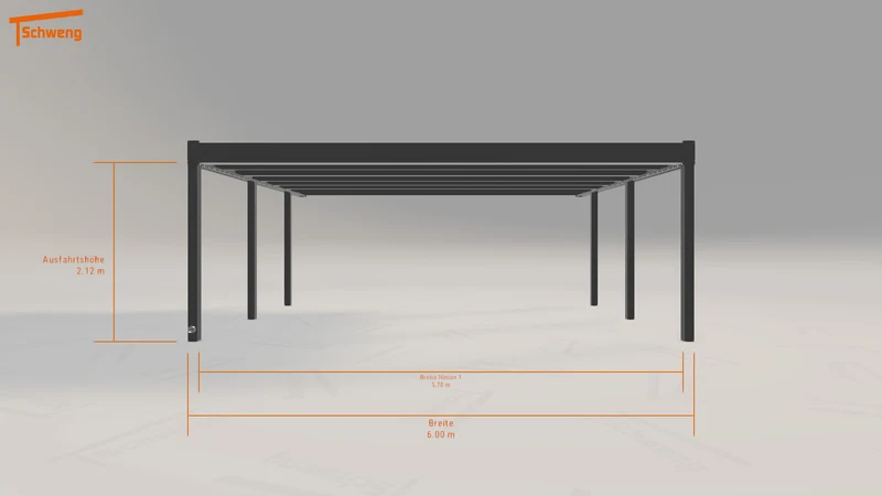 #DE Schweng Flachdachcarport C600+ (ID 33kqwq) #MTG