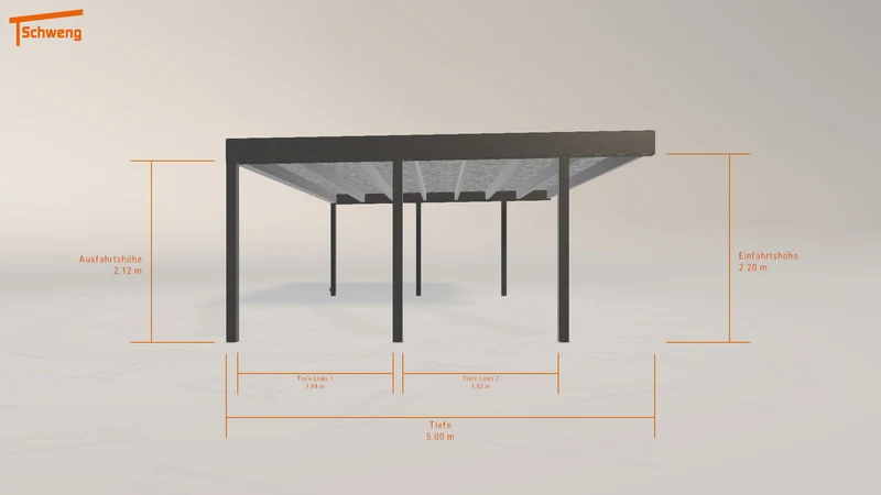 #DE Schweng Flachdachcarport C600+ (ID 33kqwq) #MTG