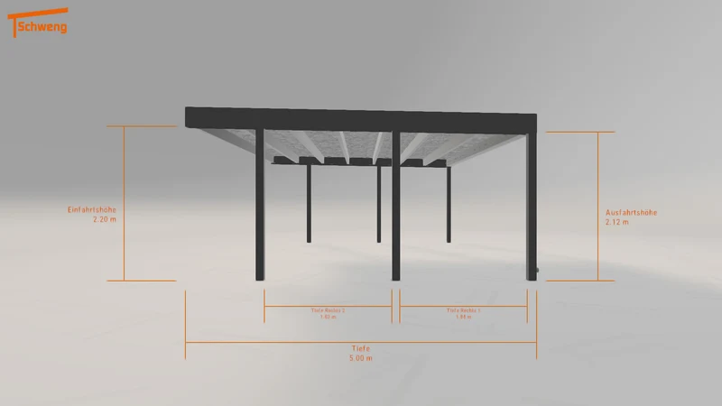 #DE Schweng Flachdachcarport C600+ (ID 33kqwq) #MTG