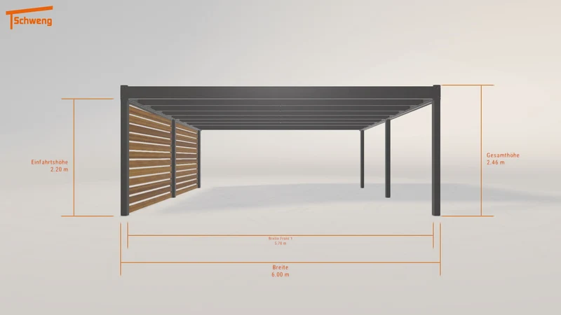#DE Schweng Flachdachcarport C600+ (ID bk7w9g) #MTG