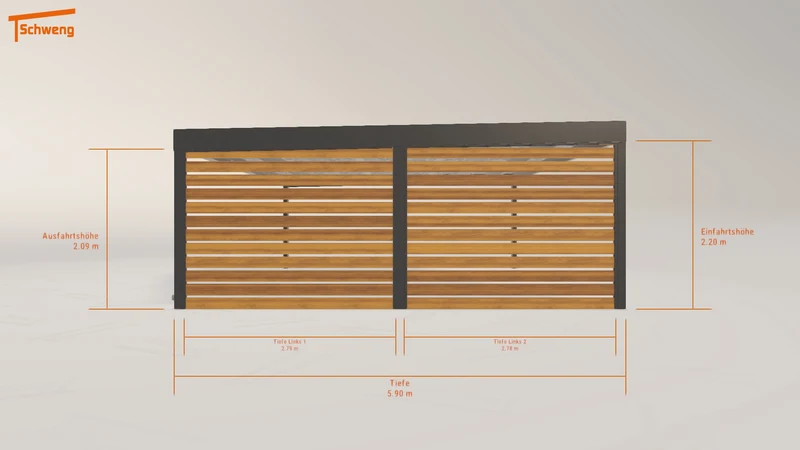 #DE Schweng Flachdachcarport C600+ (ID bk7w9g) #MTG