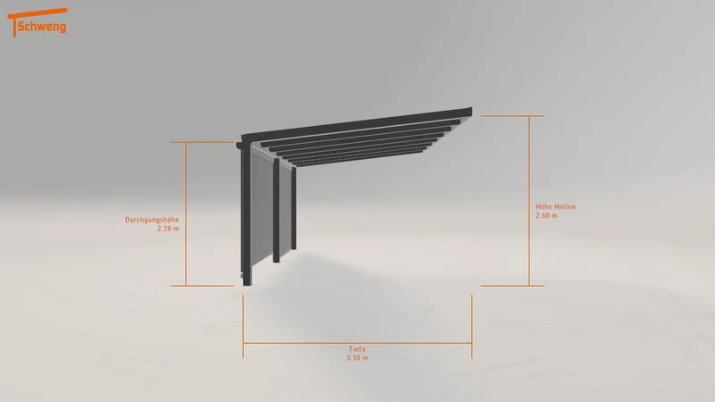 #DE Schweng Terrassenüberdachung S350 (ID 42kzvy)