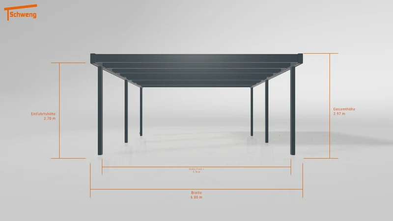 #DE Schweng Flachdachcarport C600 (ID zbgn2d)