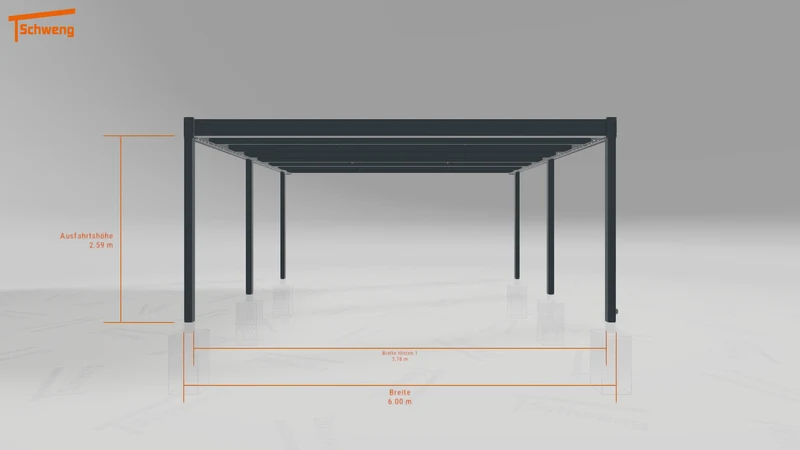 #DE Schweng Flachdachcarport C600 (ID zbgn2d)