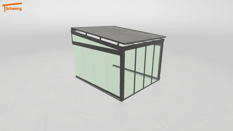 #DE Schweng Terrassenüberdachung S400 (ID 7754x7)