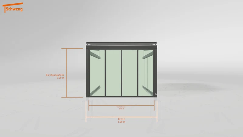 #DE Schweng Terrassenüberdachung S400 (ID 7754x7)