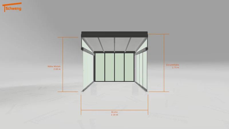#DE Schweng Terrassenüberdachung S400 (ID 7754x7)