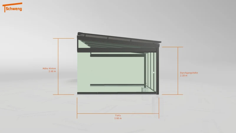 #DE Schweng Terrassenüberdachung S400 (ID 7754x7)