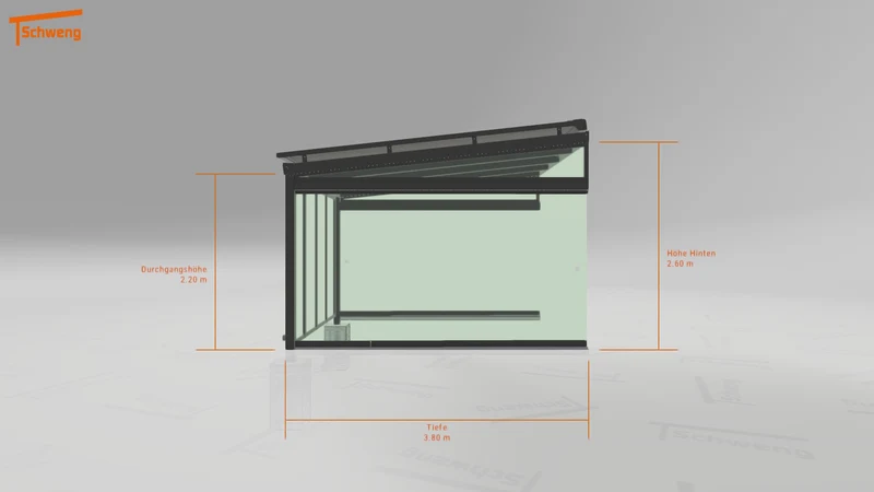 #DE Schweng Terrassenüberdachung S400 (ID 7754x7)