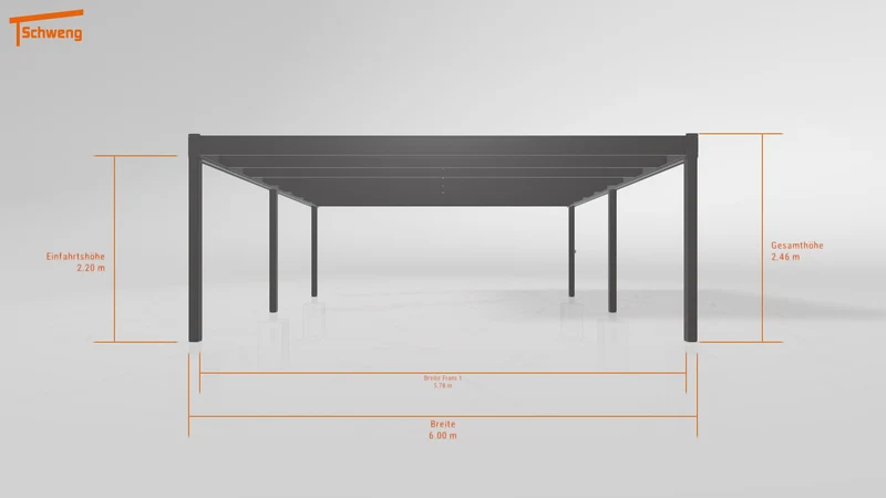 #DE Schweng Flachdachcarport C600 (ID jj95dq) #MTG