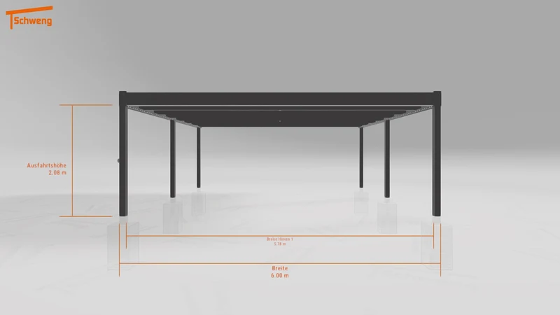 #DE Schweng Flachdachcarport C600 (ID x7nmdy)