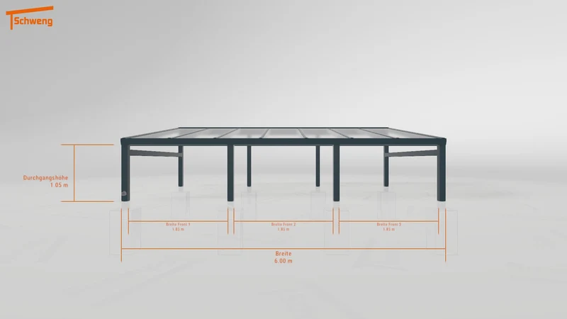 #DE Schweng Pultdachcarport S350 (ID g7g277)