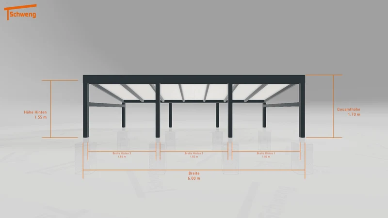 #DE Schweng Pultdachcarport S350 (ID g7g277)