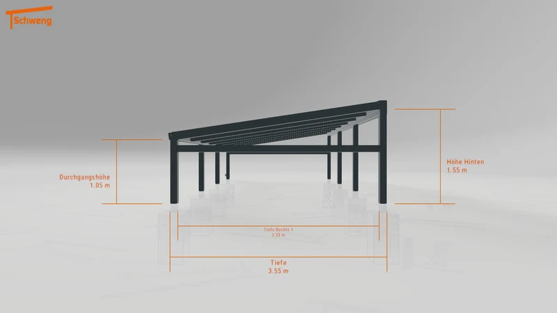 #DE Schweng Pultdachcarport S350 (ID g7g277)