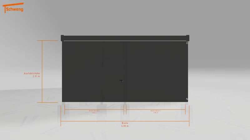 #DE Schweng Flachdachcarport C600 (ID jjrq9m) #MTG