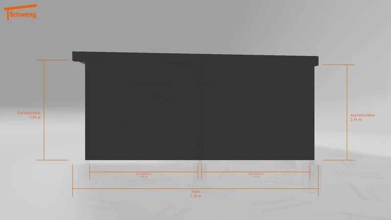 #DE Schweng Flachdachcarport C600 (ID jjrq9m) #MTG