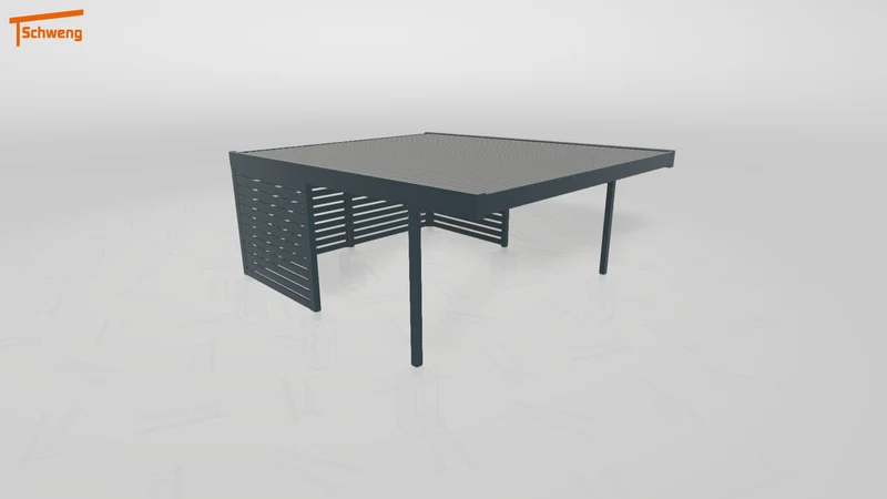 #DE Schweng Flachdachcarport C600+ (ID ygnwk3)