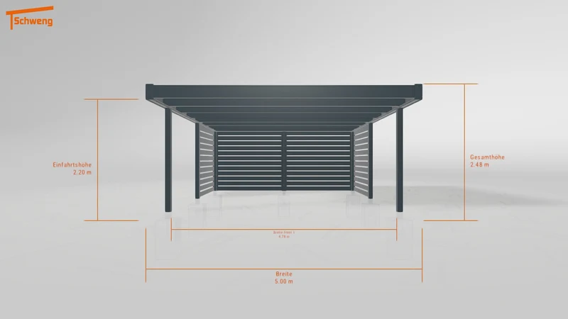 #DE Schweng Flachdachcarport C600+ (ID ygnwk3)