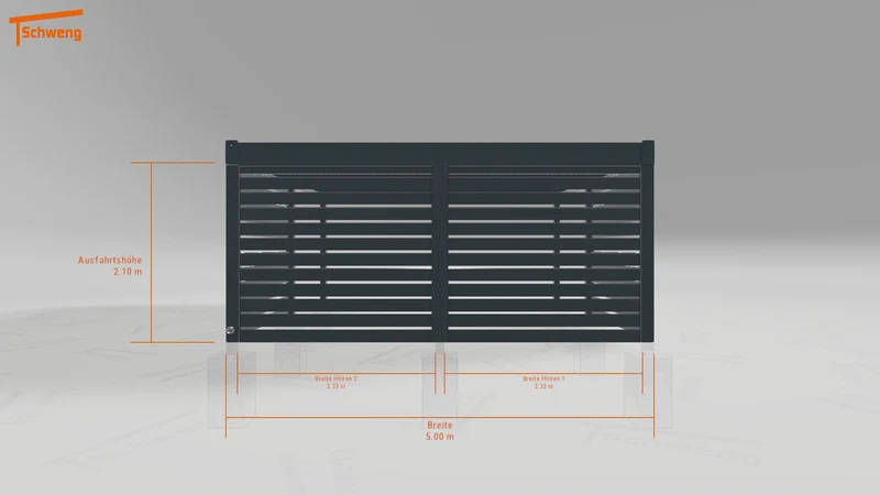 #DE Schweng Flachdachcarport C600+ (ID ygnwk3)