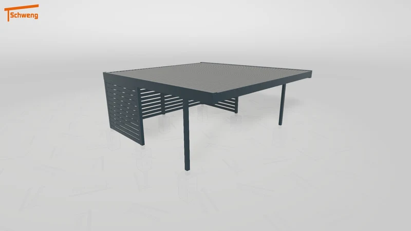 #DE Schweng Flachdachcarport C600+ (ID dv3xwb)