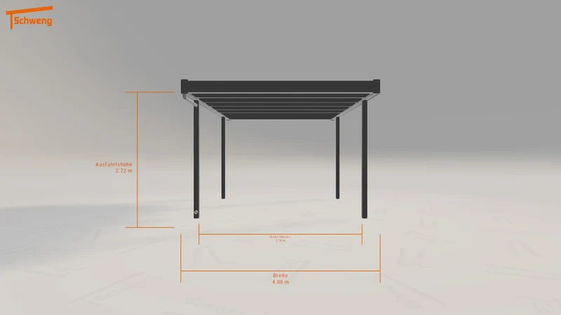 #DE Schweng Flachdachcarport C600 (ID 2qgy3g)