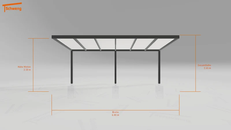 #DE Schweng Pultdachcarport S350 (ID rjz7gm)