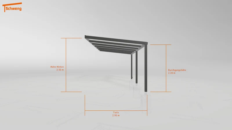 #DE Schweng Pultdachcarport S350 (ID rjz7gm)