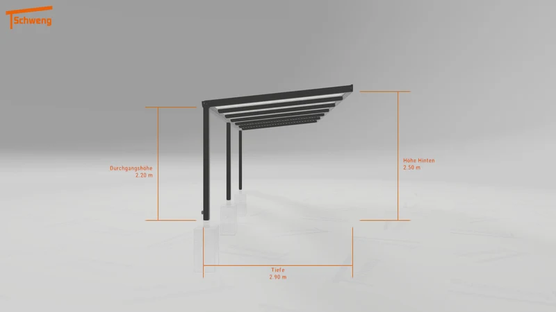 #DE Schweng Pultdachcarport S350 (ID rjz7gm)