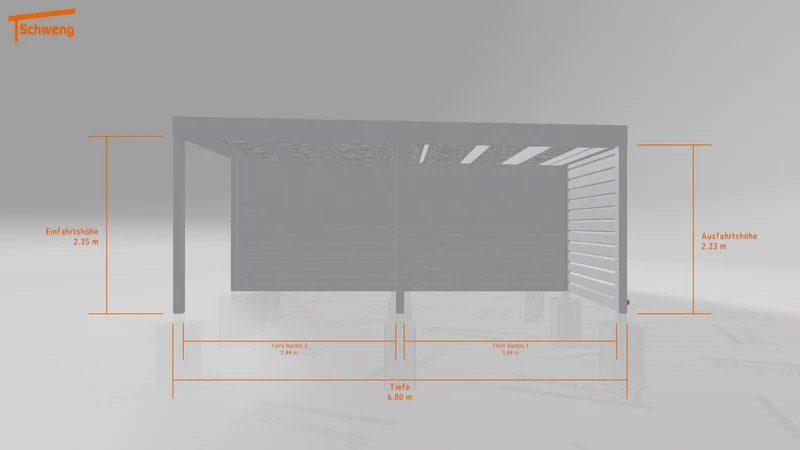 #DE Schweng Flachdachcarport C600 (ID jj9vwm) #MTG
