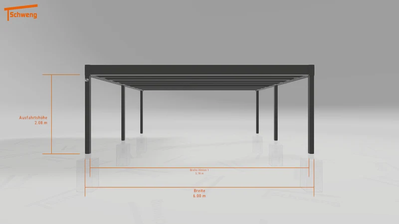 #DE Schweng Flachdachcarport C600+ (ID 5mwk8z) #MTG