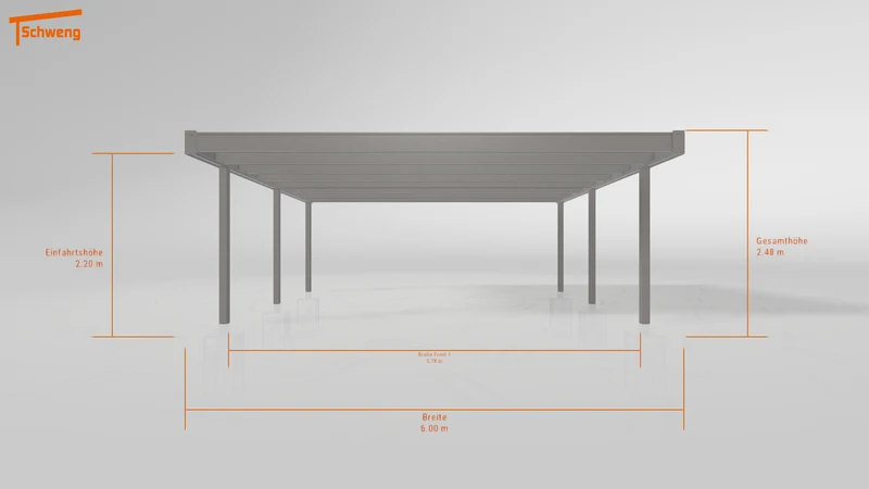 #DE Schweng Flachdachcarport C600 (ID ygn5yg)