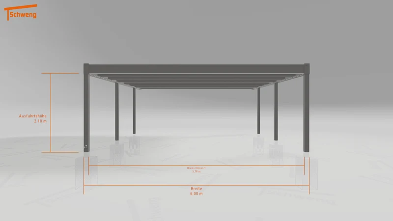 #DE Schweng Flachdachcarport C600 (ID ygn5yg)