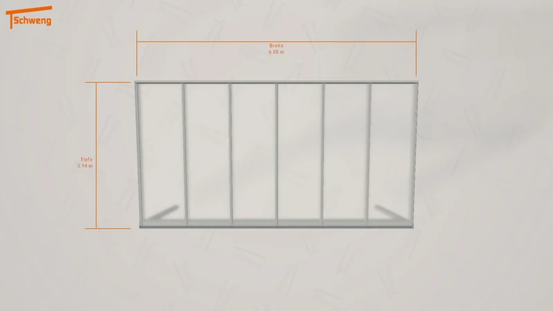#DE Schweng Pultdachcarport S400 (ID qdnryy)