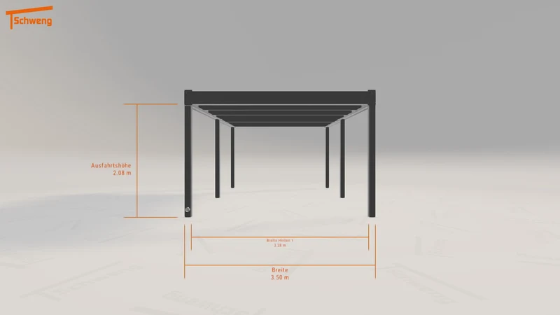 #DE Schweng Flachdachcarport C600 (ID zb4jkz) #MTG