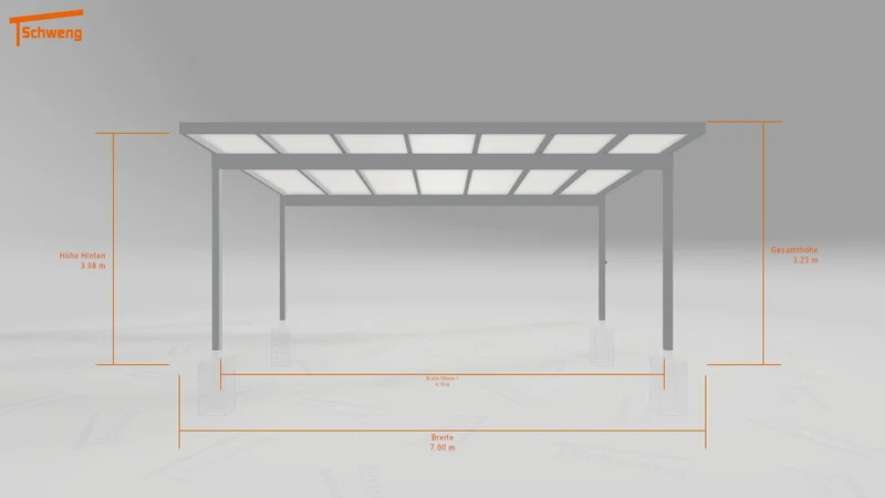 #DE Schweng Pultdachcarport S400 (ID bkgnm5)