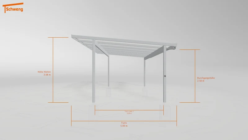 #DE Schweng Pultdachcarport S400 (ID bkgnm5)
