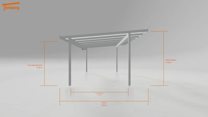 #DE Schweng Pultdachcarport S400 (ID bkgnm5)