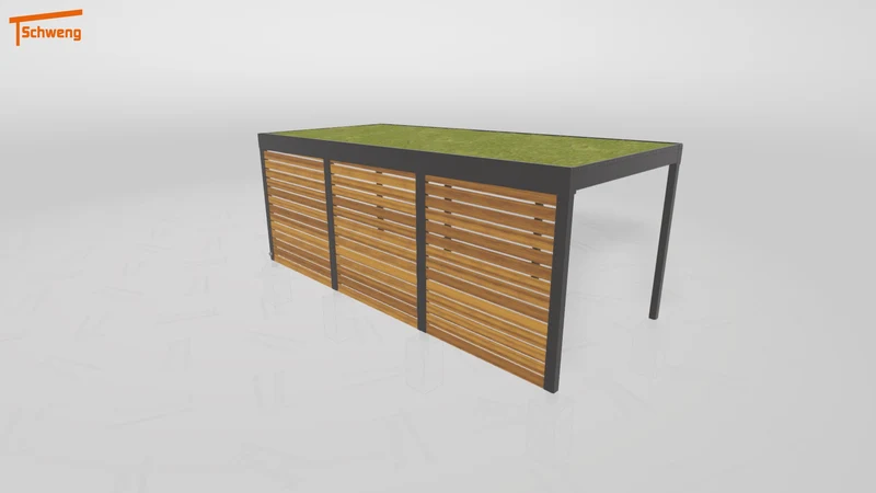 #DE Schweng Flachdachcarport C600+ (ID 85bmg7) #MTG