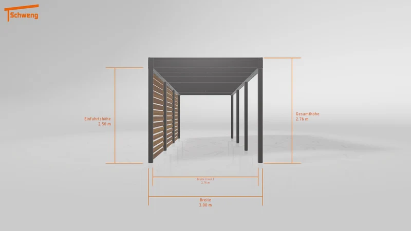 #DE Schweng Flachdachcarport C600+ (ID 85bmg7) #MTG