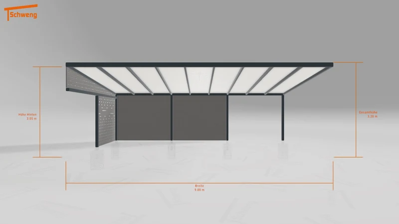#DE Schweng Pultdachcarport S400 (ID 338xb9) #MTG