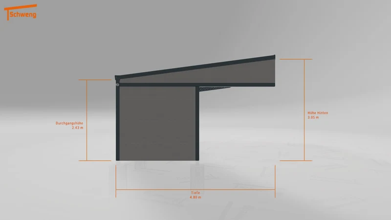 #DE Schweng Pultdachcarport S400 (ID 338xb9) #MTG
