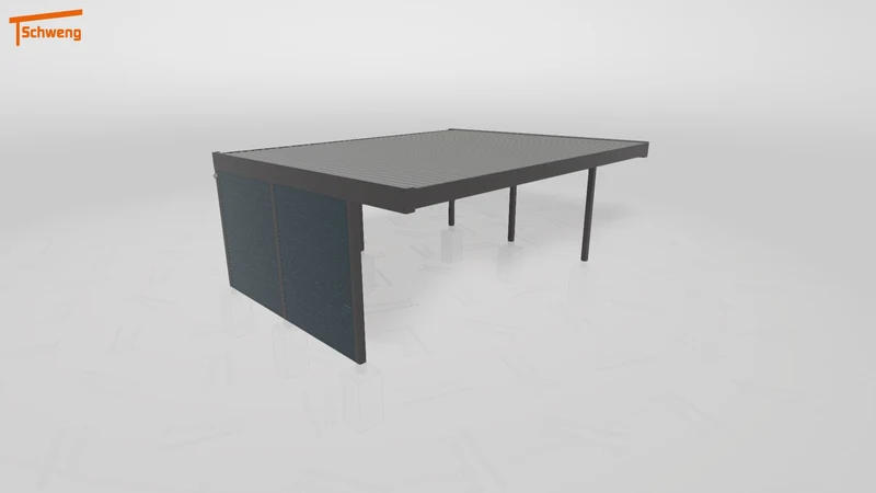 #DE Schweng Flachdachcarport C600+ (ID 77mzjg) #MTG