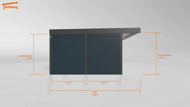 #DE Schweng Flachdachcarport C600+ (ID 77mzjg) #MTG